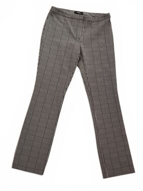 Theory Stretch Slim Pinstripe Checkered Dress Pants Trousers Size 00